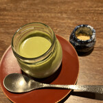 割烹 隆 - お昼のコース９６８０円。抹茶プリン。定番の美味しさです（╹◡╹）