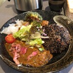 香食楽 - 【ベジカレー】1,400円+薬飯変更+220円