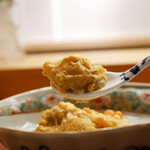 美会 - 歯の踏み込みに玉子が絡んでより美味しさであふれる。