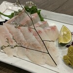 浪花創作ダイニング 食いしん坊 - イシダイ刺身