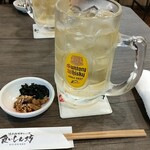 浪花創作ダイニング 食いしん坊 - 角メガハイボール＆お通し