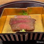 日本料理 とくを - 鹿児島産 黒毛和牛のフィレ肉の炭火焼
