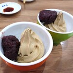 若竹丸 - 自家製アイス ほうじ茶あんこ