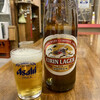 Takeuchi Saketen - 瓶ビール 大瓶 キリンラガー。
                中瓶もアサヒもサッポロもあり。
