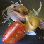 黒豆スイーツ&カフェ ささらい - ホタルイカの酢味噌和え