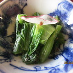 黒豆スイーツ&カフェ ささらい - おひたし