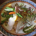 黒豆スイーツ&カフェ ささらい - 里山野菜のグリル