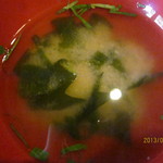 黒豆スイーツ&カフェ ささらい - お味噌汁