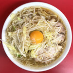 ラーメン二郎 - ・小ラーメン 750円/税込
            ・生たまご 50円/税込