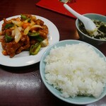 新シン - 酢豚とライス