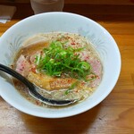 京ラーメン さだかず - 醤油背脂特製ラーメン(ハーフ)