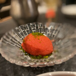 焼肉ホルモン 風土. - 自家製苺いちごジェラード