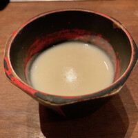 くずし鉄板 あばぐら 神田店 - 海老芋の擦り流し