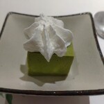 鮨 青海 - 抹茶ムース。