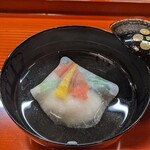 Senda - 薄張りの氷を現した椀物