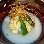 WAGYU YAKINIKU IBUSANA - 函館、小西さんから伝助穴子、あられ揚げ