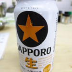 魚辰 - 缶ビール300円