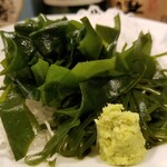 出羽鮨 - 海藻盛り。