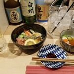 出羽鮨 - 酢の物盛合せ合流。