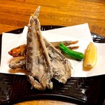 ちゅう心 - めひかり唐揚げ(開きで揚げてあるのも珍しいし、雑味が少なくなって、これも美味しい)