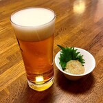 ちゅう心 - かにみそとサッポロ生ビール