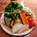北海道産ひつじ肉炭火兜ひつじ×烤羊肉 - 焼野菜