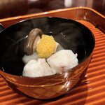 壽山 - 聖護院大根 大黒シメジ 蟹しんじょ