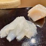 日本橋蛎殻町 すぎた - 帆立、かわはぎ 肝醤油