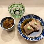 日本橋蛎殻町 すぎた - あん肝 雲丹の佃煮 新政の火の鳥