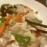 美林華飯店 - サービスランチ干豆腐炒肉1,100円