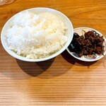 Kamaage Udon Ten Aoyama - 白ごはんと絶品の鰹の佃煮と昆布の佃煮