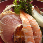 海の駅 ほそしま - 海鮮丼アップ