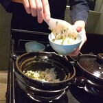 WAGYU YAKINIKU IBUSANA - 塩谷さんが、装ってくれます