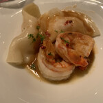 ル・マノアール・ダスティン - 車海老のラビオリ　アメリケーヌソース
