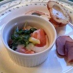 ラ・ヴェルドゥーラ - 夕食　前菜３種