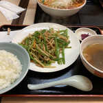 Chuukashokudou Kikuya - 中華定食 豚肉とピーマンの細切り炒め