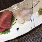 お席 みきち - 気仙沼産はえ縄本鮪 八戸産ホシガレイ