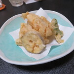 味処 高崎 - れんこん天ぷら