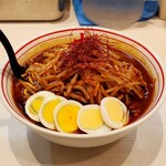 蒙古タンメン中本 - 焦がし味噌卵麺 クーポン大盛 麺硬め