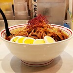 蒙古タンメン中本 - 焦がし味噌卵麺 クーポン大盛 麺硬め