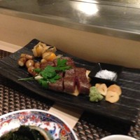 和食鉄板 銀座 朔月 - フィレステーキをレアでお願いしました　　　　　　　　塩・わさび醤油・ポン酢で食います