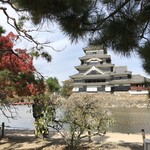 かすがの森 - 松本城。大混雑で、入場は諦めました。四つん這いになって天守閣に登るタイプだったのか不明。登りたかったなぁ