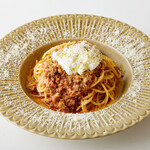 Homemade ricotta bolognese