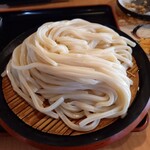 久兵衛屋 - 特大海老天ざるうどん大盛り