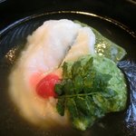 宇豆基野 - 宇豆基野ブランチ 2600円 の鮎魚女(アイナメ)とよもぎ豆腐の清汁仕立て