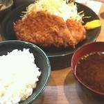 むさしや 芝大門店 - 極上ロース定食