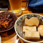 でんすけ - 11/2 カウンター厚揚げなくてお豆腐♪