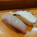 宮古寿司 - スズキ、タコ