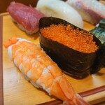 宮古寿司 - 海老、とびっ子