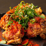 [Very popular] Fried chicken covered in spicy green onions